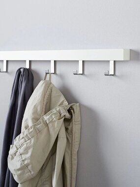 Ikea Wall rack with knobs, white